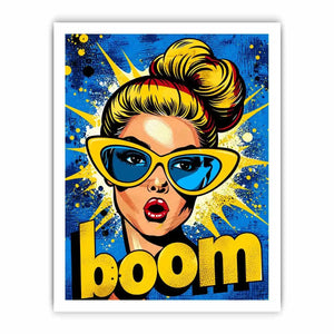 Surprised pop art explosion