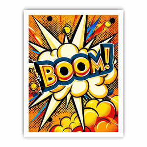 Explosive comic burst of excitement