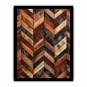 Rustic chevron wood panel texture
