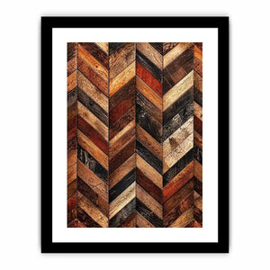 Rustic chevron wood panel texture