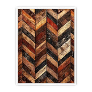 Rustic chevron wood panel texture