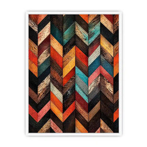 Rustic wood chevron design pattern