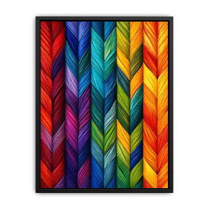 Vibrant chevron feather pattern design