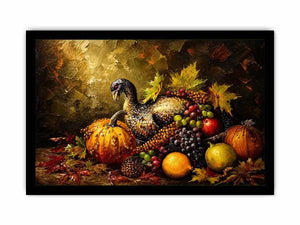 Autumn harvest still life with game bird