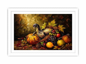 Autumn harvest still life with game bird