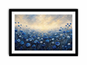 Serene wildflower meadow at dawn