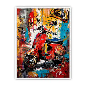 Graffiti and chrome: Vespa street art