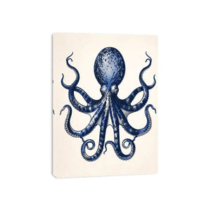 Vintage octopus illustration on cream paper