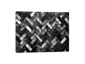 Monochrome herringbone stone pattern