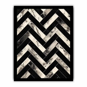 Geometric chevron pattern with textured details