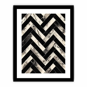 Geometric chevron pattern with textured details