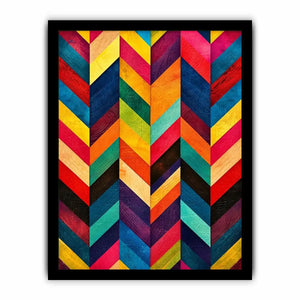 Bold chevron pattern with vibrant colors