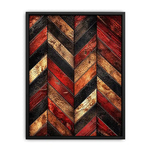 Weathered wooden chevron pattern