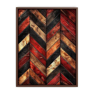 Weathered wooden chevron pattern