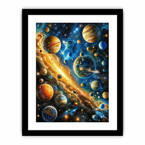 Galactic wonders in vivid hues