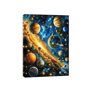 Galactic wonders in vivid hues