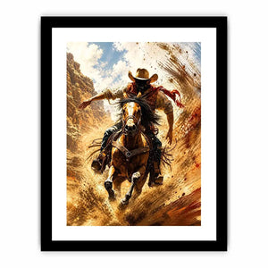 Galloping through the desert dust