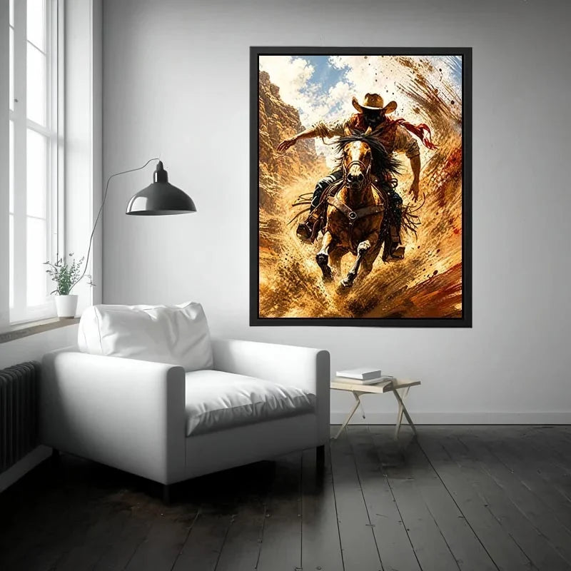 Galloping through the desert dust