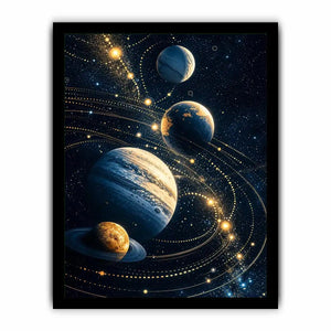 Golden orbits in a cosmic dance