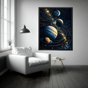 Golden orbits in a cosmic dance