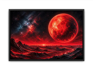 Red horizon on alien world