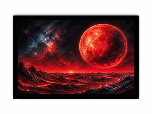 Red horizon on alien world