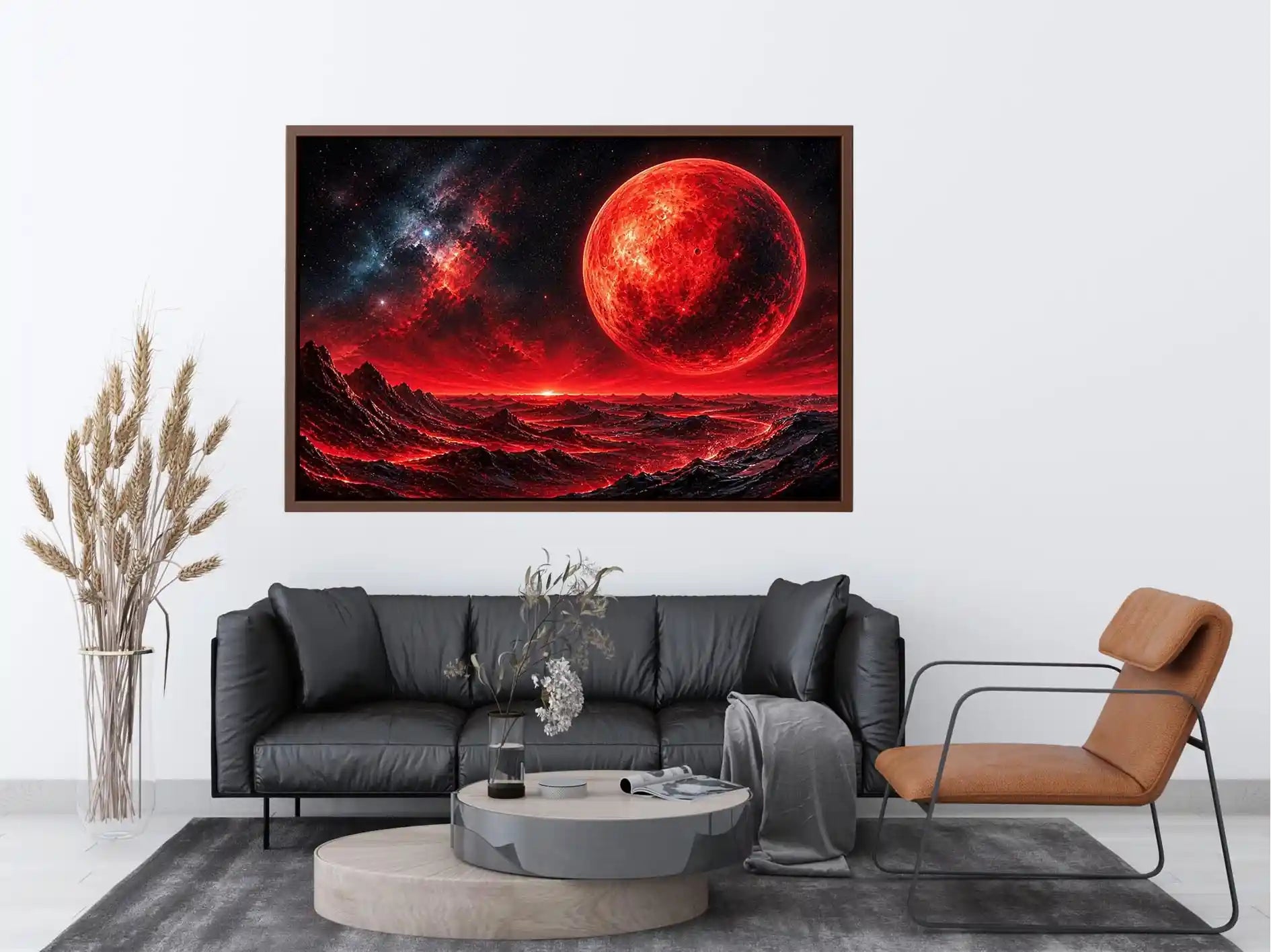 Red horizon on alien world
