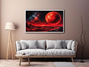 Red horizon on alien world