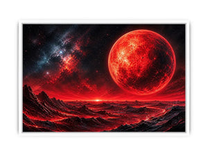 Red horizon on alien world