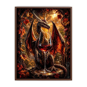 Dragon and wine in autumn glow