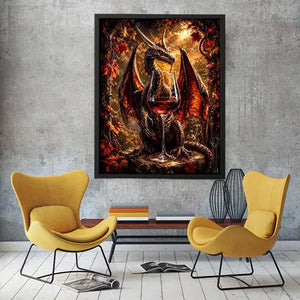 Dragon and wine in autumn glow