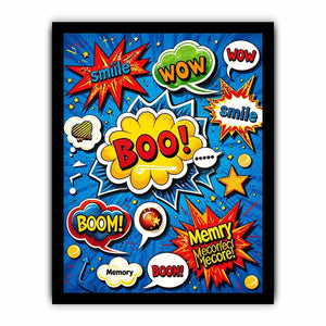 Explosive pop art sound effects
