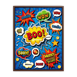 Explosive pop art sound effects