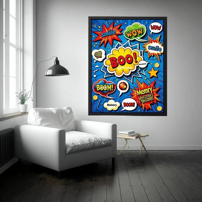 Explosive pop art sound effects