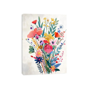 Vibrant floral bouquet in soft hues