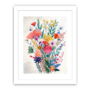 Vibrant floral bouquet in soft hues