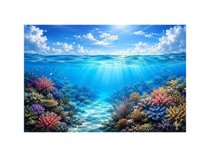 Tropical sea and coral beauty