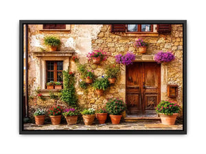 Charming Mediterranean village house exterior