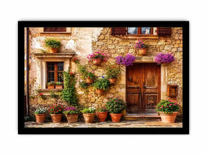 Charming Mediterranean village house exterior