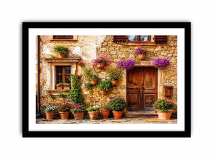 Charming Mediterranean village house exterior