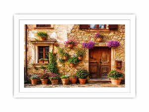 Charming Mediterranean village house exterior