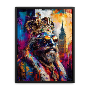 Regal king of urban pop art