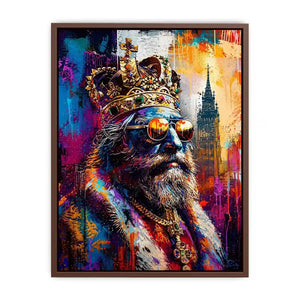 Regal king of urban pop art