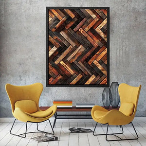 Warm herringbone wood texture background