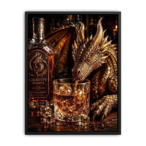 Dragon at the whiskey bar