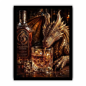 Dragon at the whiskey bar