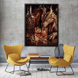 Dragon at the whiskey bar
