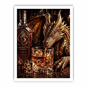 Dragon at the whiskey bar