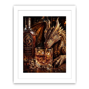 Dragon at the whiskey bar