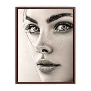 Intricate pencil study of a woman